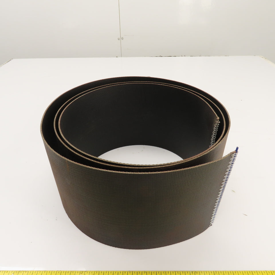 8' Long x 6" Wide Smooth Top Interwoven Conveyor Belt W/ Lacing