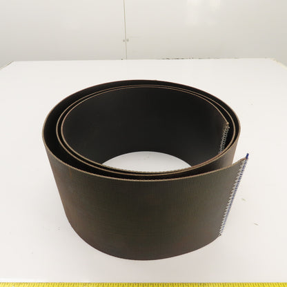 8' Long x 6" Wide Smooth Top Interwoven Conveyor Belt W/ Lacing