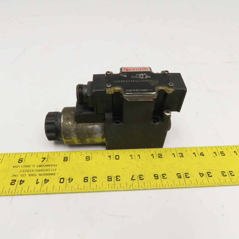 Rexroth 4WE6D6X/EG24N9DK23L 4/2 Position Single Solenoid Direction Valve 24VDC