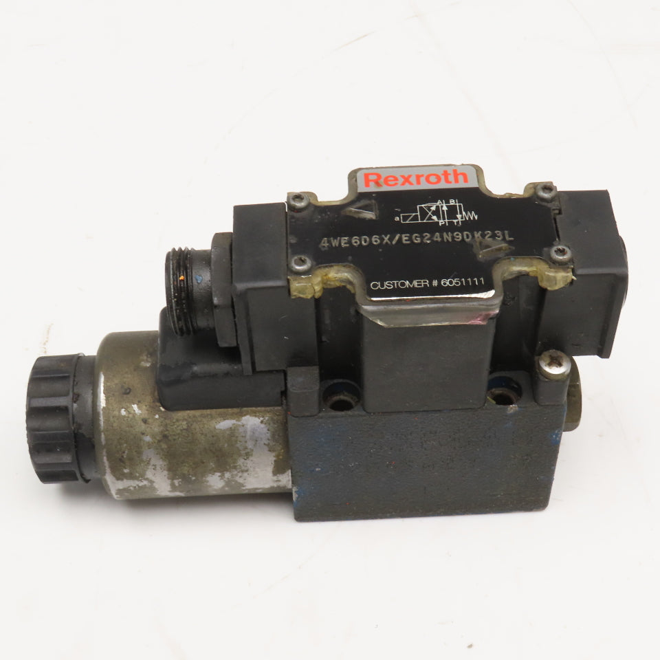Rexroth 4WE6D6X/EG24N9DK23L 4/2 Position Single Solenoid Direction Valve 24VDC