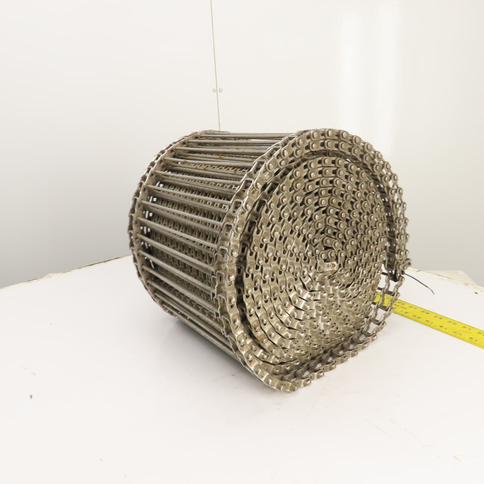 322" OAL x 12" Wide Plastic Open Link Table Top Conveyor Chain (Stainless)