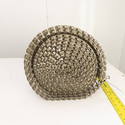 322" OAL x 12" Wide Plastic Open Link Table Top Conveyor Chain (Stainless)