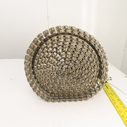 322" OAL x 12" Wide Plastic Open Link Table Top Conveyor Chain (Stainless)