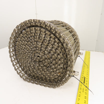 322" OAL x 12" Wide Plastic Open Link Table Top Conveyor Chain (Stainless)
