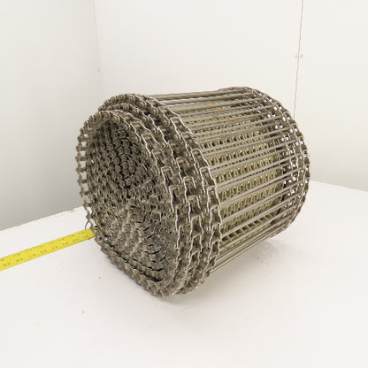 322" OAL x 12" Wide Plastic Open Link Table Top Conveyor Chain (Stainless)
