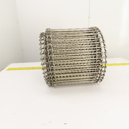 322" OAL x 12" Wide Plastic Open Link Table Top Conveyor Chain (Stainless)
