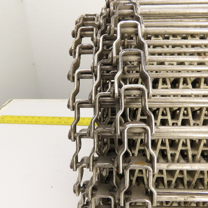 322" OAL x 12" Wide Plastic Open Link Table Top Conveyor Chain (Stainless)