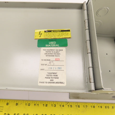 MIE BOS14351U BD Style Plug-In Fusible Busway Switch 30A 480V 3PH 3W 5HP