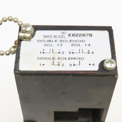 Schrader Bellows K022078 Pneumatic Valve Base 5 Port 3/8 NPT