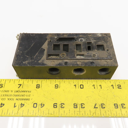Schrader Bellows K022078 Pneumatic Valve Base 5 Port 3/8 NPT