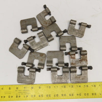 PHD 1/2" Threaded I-Beam Flange C-Clamp Lot Of 13