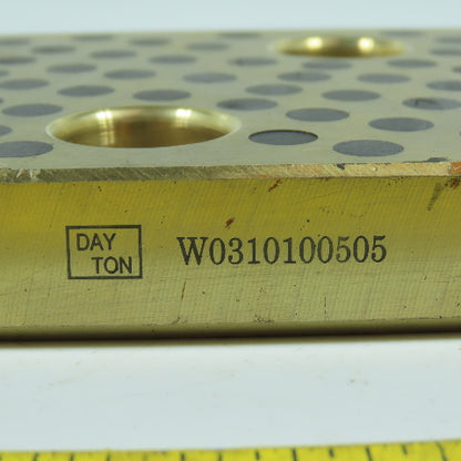 Dayton W0310100505 Slide Plate 100 x 100 x 20mm Brass