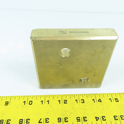 Dayton W0310100505 Slide Plate 100 x 100 x 20mm Brass