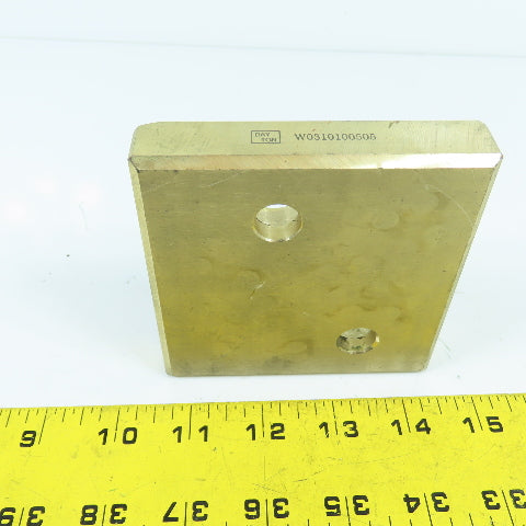 Dayton W0310100505 Slide Plate 100 x 100 x 20mm Brass