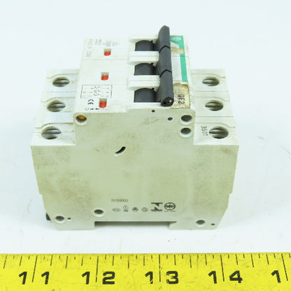 Moeller FAZ-3-C50 50A 3-Pole 3-Phase Rail Mount Circuit Breaker 415V
