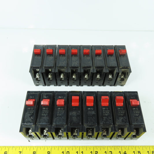 Westinghouse BR120R 20A Single Pole 1P Plug-On Circuit Breaker 120/240V Lot/16