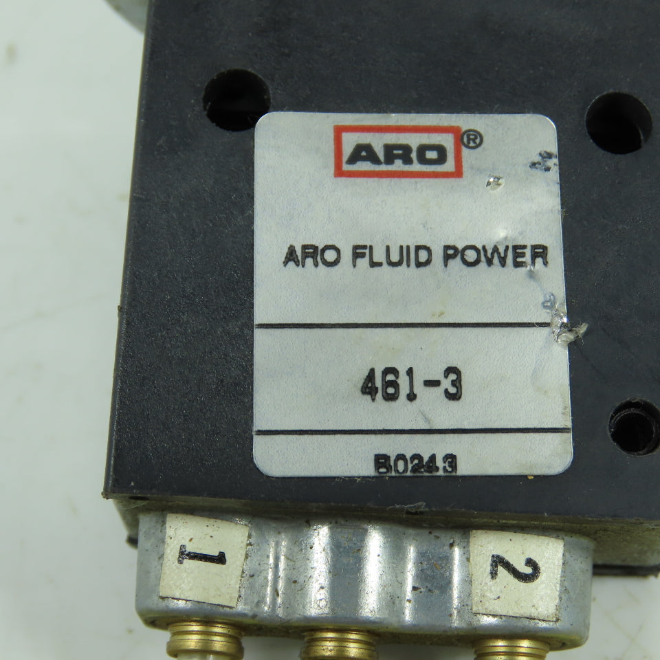 ARO Fluid Power 461-3 2-Position Pneumatic Circuitry Valve 2-Way 30-150PSI