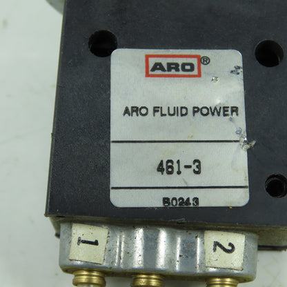 ARO Fluid Power 461-3 2-Position Pneumatic Circuitry Valve 2-Way 30-150PSI