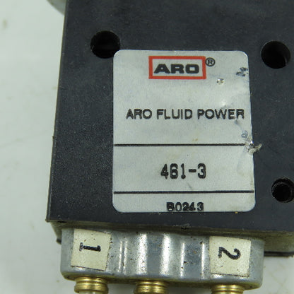 ARO Fluid Power 461-3 2-Position Pneumatic Circuitry Valve 2-Way 30-150PSI