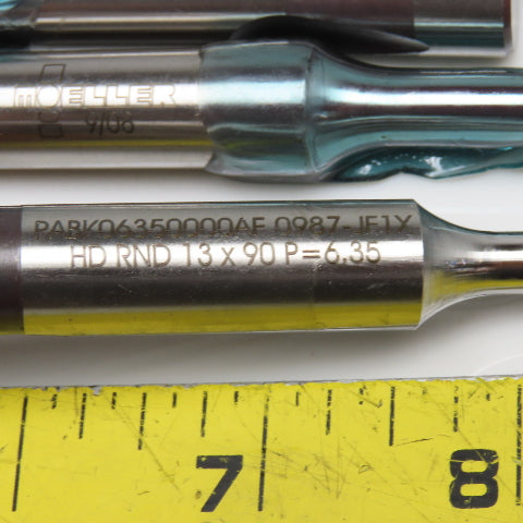 Moeller MHC013-090 P=6.3500 6.35mm (.2500) Round Ball Lock Punch Lot Of 10
