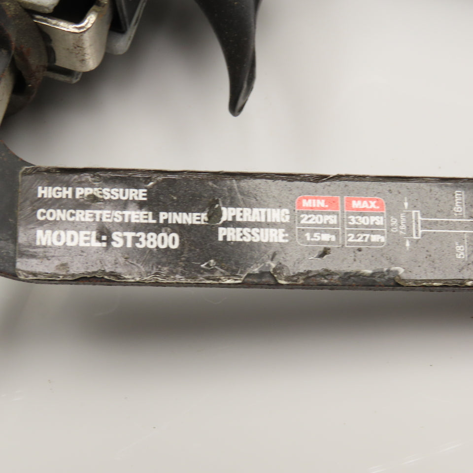 Aerosmith ST3800 High Pressure Pneumatic Concrete Steel Single Shot Pinner