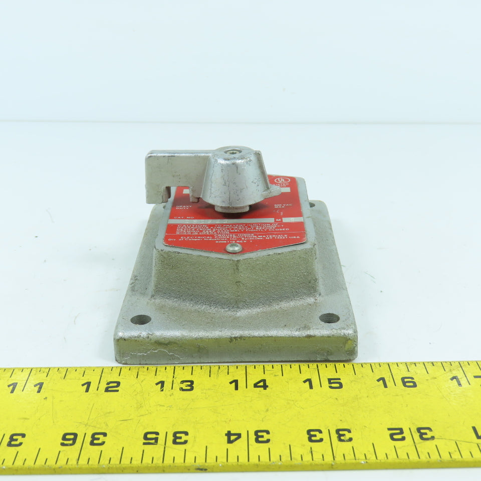 Crouse Hinds DSD923 Control Selector Assembly Cover For Hazardous Locations