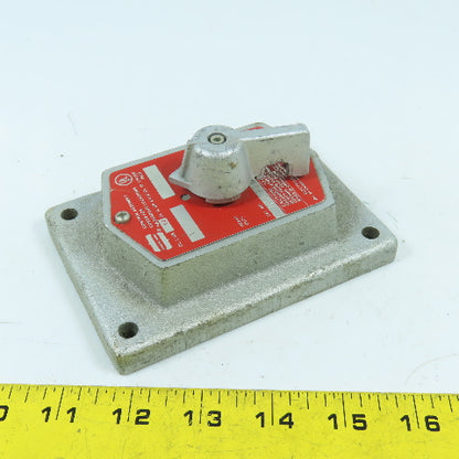 Crouse Hinds DSD923 Control Selector Assembly Cover For Hazardous Locations