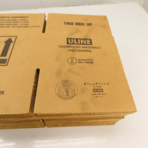 Uline S-7448 4 x 1 Quart Paint Can Shippers 8-13/16 x 8-13/16 x 5" Lot Of 19