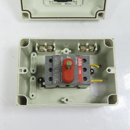 ABB NF16E-3PBJA 16A Motor Safety Disconnect Switch 600VAC 3-Pole 10HP