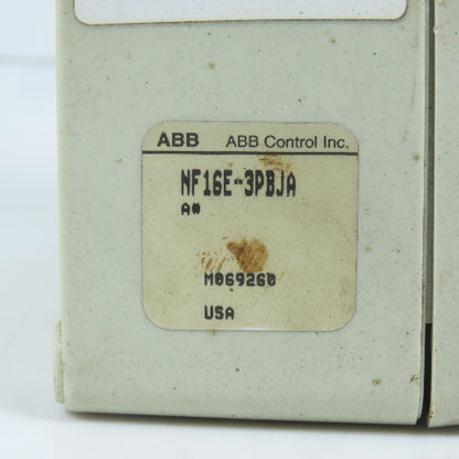 ABB NF16E-3PBJA 16A Motor Safety Disconnect Switch 600VAC 3-Pole 10HP