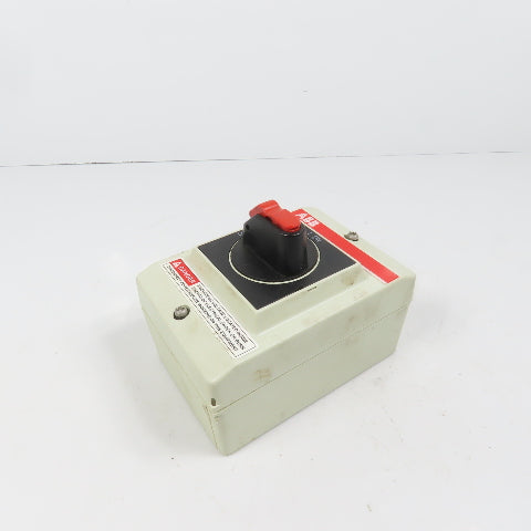 ABB NF16E-3PBJA 16A Motor Safety Disconnect Switch 600VAC 3-Pole 10HP