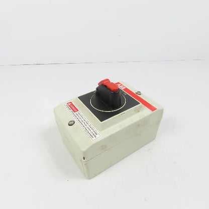 ABB NF16E-3PBJA 16A Motor Safety Disconnect Switch 600VAC 3-Pole 10HP