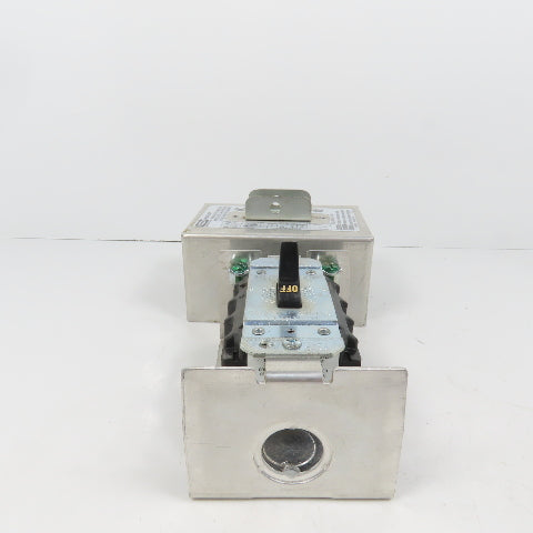 Hubbell HBL7810D 30A Manual Motor Controller Switch 20HP 600V W/ Enclosure