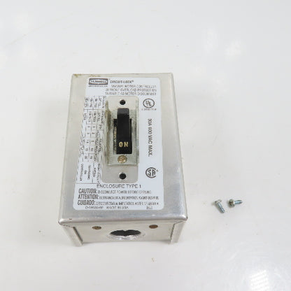Hubbell HBL7810D 30A Manual Motor Controller Switch 20HP 600V W/ Enclosure