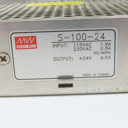 Mean Well S-100F-24 24V 12V 5V Misc DC Power Supply's 120/240VAC Input Lot/4
