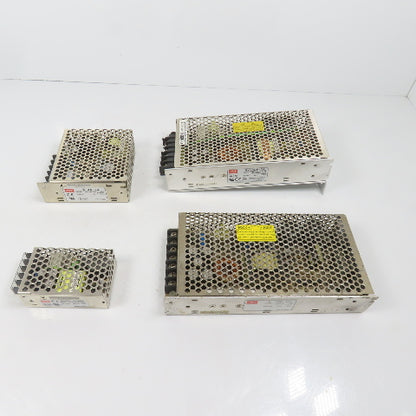Mean Well S-100F-24 24V 12V 5V Misc DC Power Supply's 120/240VAC Input Lot/4