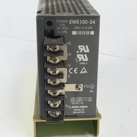 Nemic Lambda EWS100-24 24V 4.2A DC Power Supply 100-120 / 200-240VAC Input