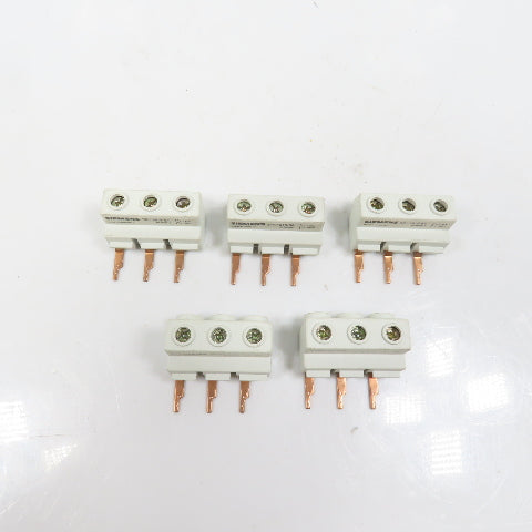 Siemens 3RV1915-5A 3-Phase Supply Terminal Busbar 63A 690V For S0 & S00 Lot/5