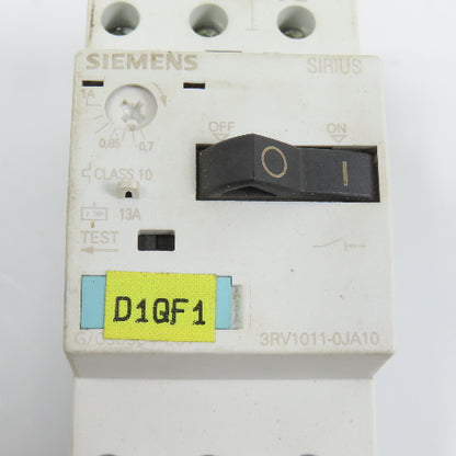 Siemens 3RV1011-0JA10 Sirius 0.7-1A Motor Starter Circuit Breaker