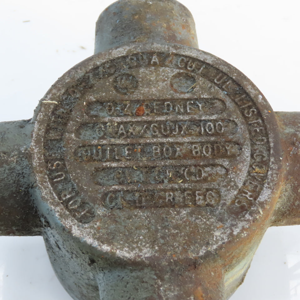 O-Z Gedney Type GU 4-Way Outlet Box Body For Hazardous Locations Nema 4