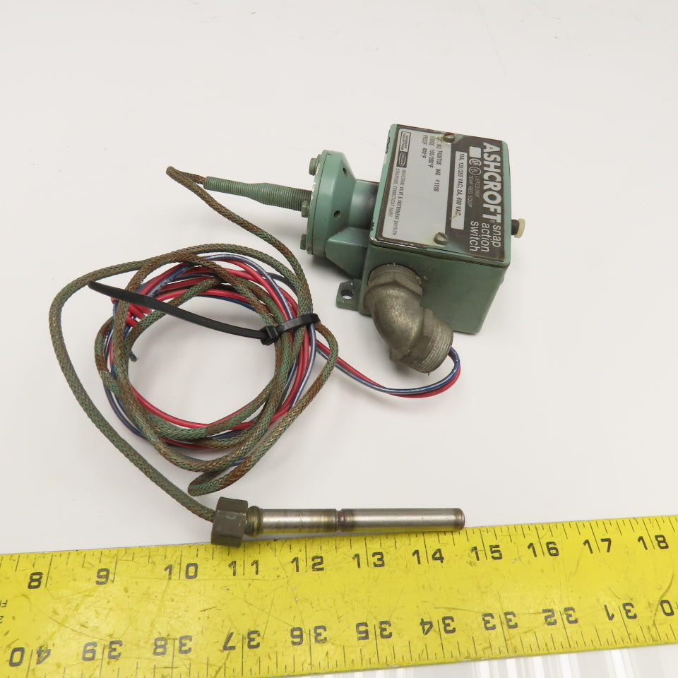 Ashcroft T428T05 15A 125/250V 150-260°F Snap Action Temperature Switch