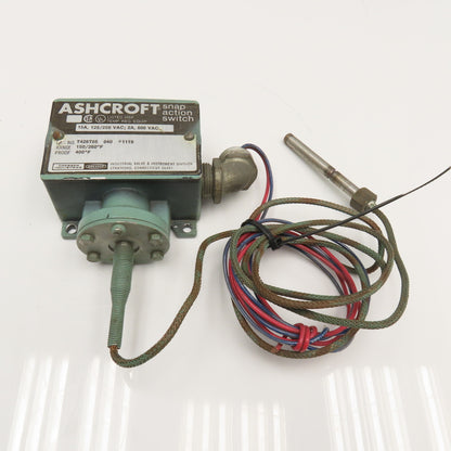 Ashcroft T428T05 15A 125/250V 150-260°F Snap Action Temperature Switch