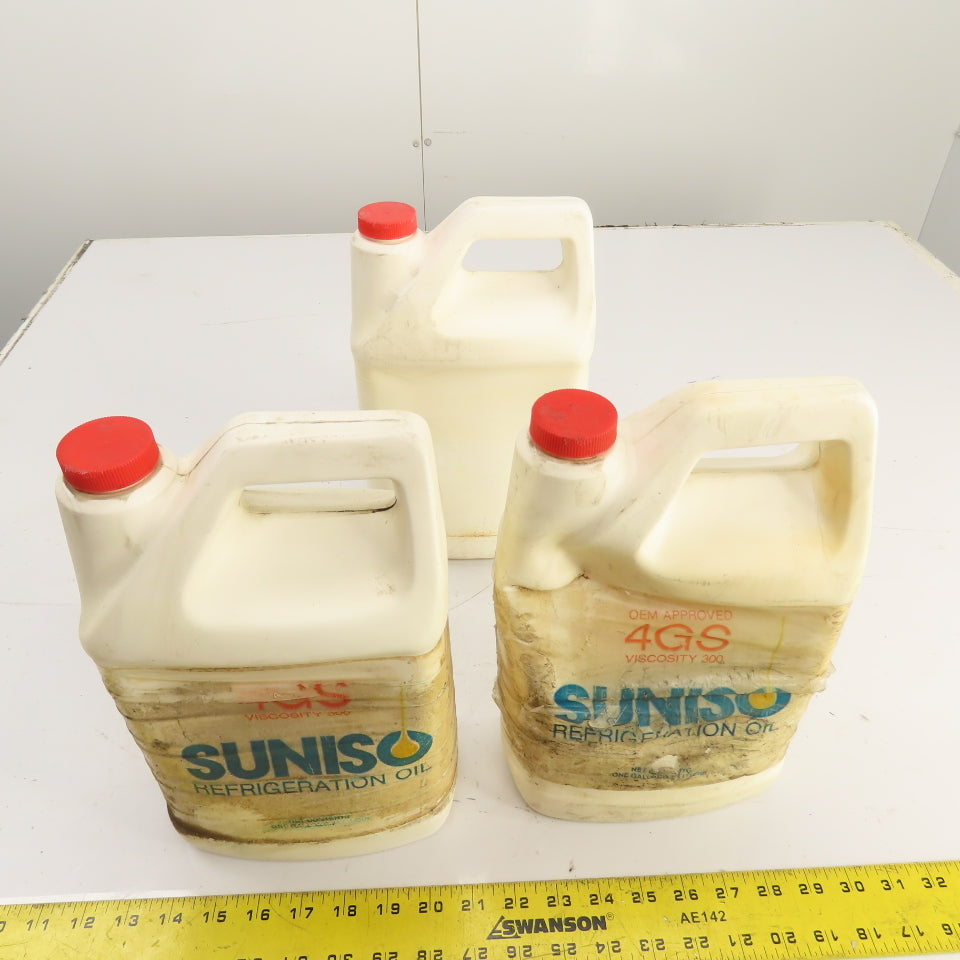 Suniso 4GS L319 Refrigeration Oil Viscosity 300 SUS (ISO 68) Lot Of 3