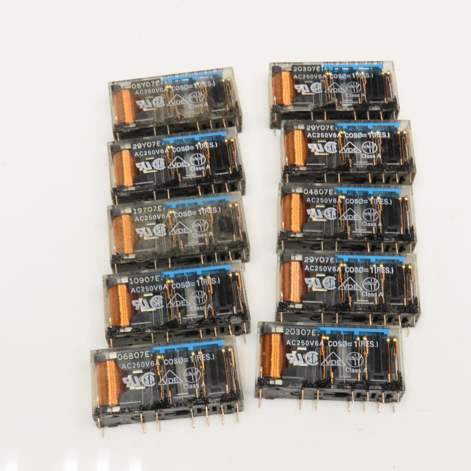 Omron G7SA-5A1B 250V General Purpose Plug In Relay 24VDC Coil Lot Of 10