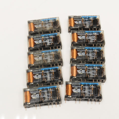 Omron G7SA-5A1B 250V General Purpose Plug In Relay 24VDC Coil Lot Of 10