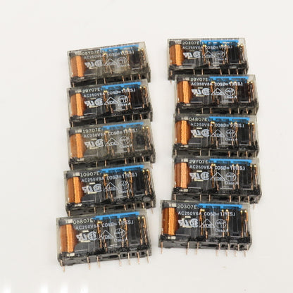 Omron G7SA-5A1B 250V General Purpose Plug In Relay 24VDC Coil Lot Of 10