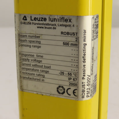 Leuze PM2-500V Robust Passive Deflecting Mirror 500mm Spacing