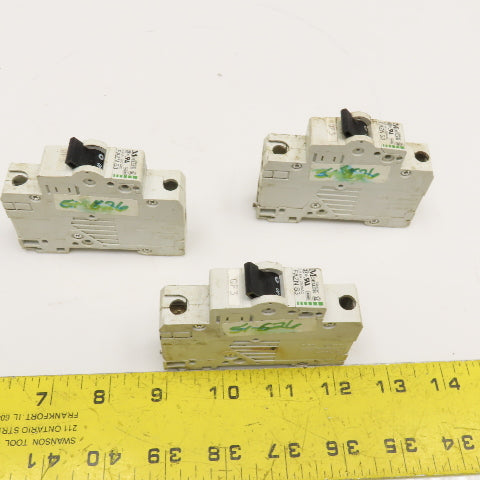 Klockner Moeller FAZN S3 3.5kA 250V 3A Single Pole Circuit Breaker Lot Of 3