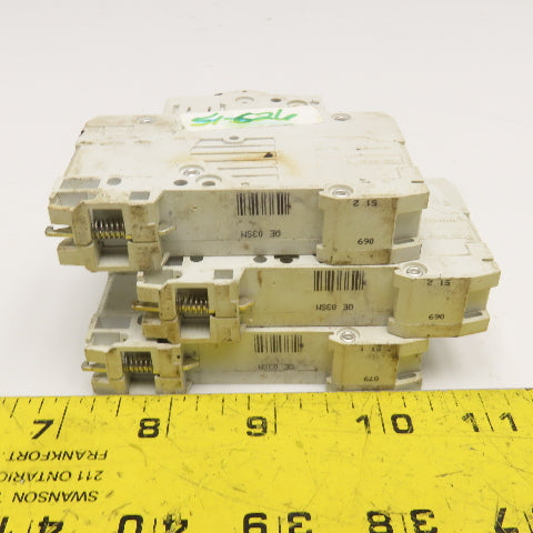 Klockner Moeller FAZN S3 3.5kA 250V 3A Single Pole Circuit Breaker Lot Of 3