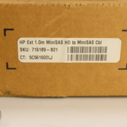 HP Hewlett Packard 691973-002 Extension 1.0m MiniSAS HD To MiniSAS Cable NEW